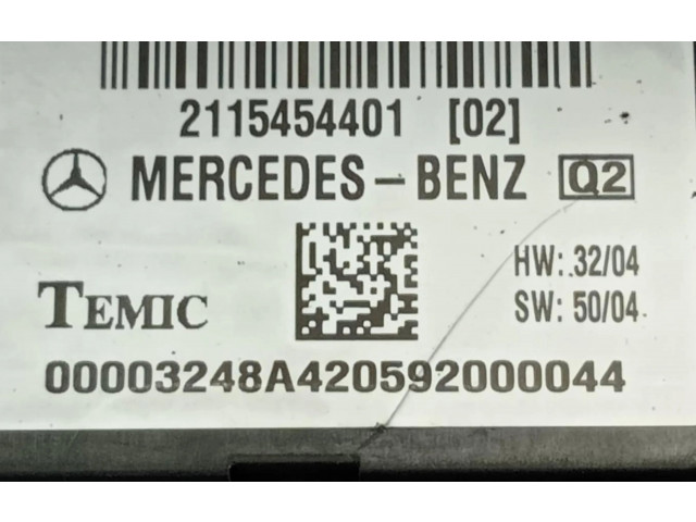 Блок предохранителей 2115454401, 2115454401   Mercedes-Benz CLS C219    