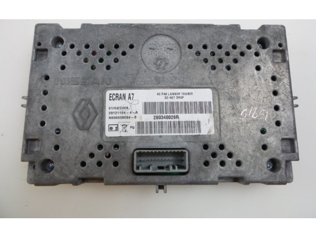 Дисплей    P280340026R, NS080380948   Renault Laguna III
