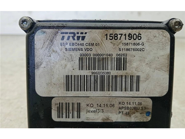 Jednotka ABS 15871906, 0140001   Citroen C6 2006