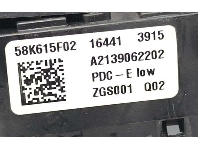   Pojistková skříňka A2139062202, 58K615F02   Mercedes-Benz E W213 2017
