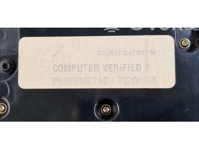 Блок управления климат-контролем 68293627AC, P68293627AC   Dodge Charger