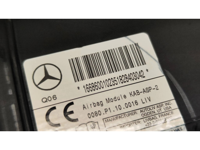Подушка безопасности для колен 1668600102, KABASP2   Mercedes-Benz GLS X166