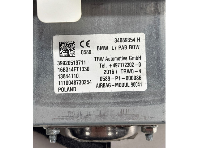 Подушка безопасности пассажира 39920519711, 13844110   BMW 4 F36 Gran coupe