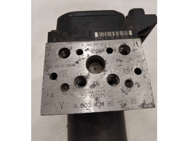 Jednotka ABS A0034313012h, 0265217401   Mrcedes-Benz E W210 2000