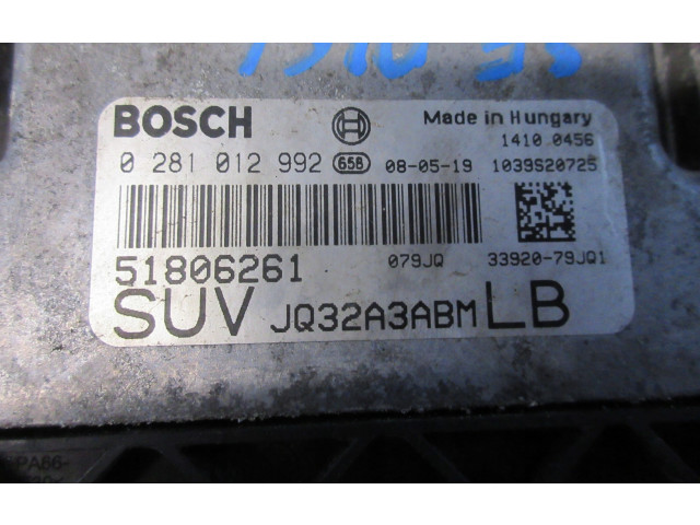 Řídící jednotka 51806261, 0281012992   Fiat Sedici 2007