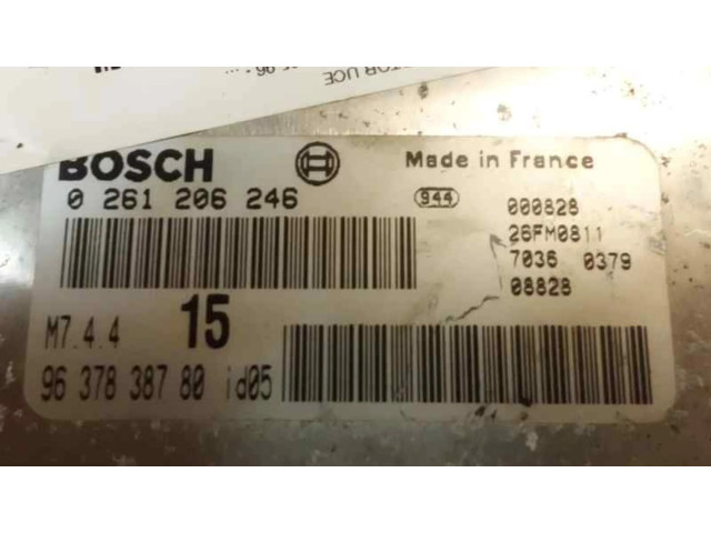Řídící jednotka 261206246, 9637838780   Peugeot 106 2000