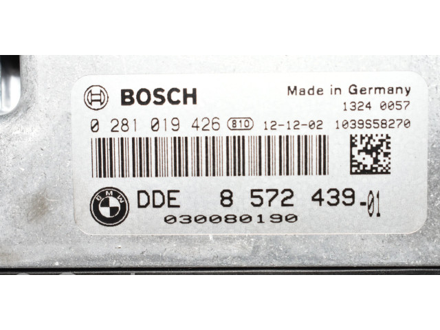 Řídící jednotka 0281019426, 8572439   BMW 3 F30 F35 F31 2012