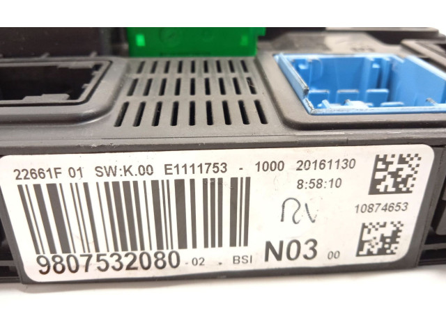 Vstřikovací lišta 9807532080, 1611785780   Peugeot 2008 I    HNY 