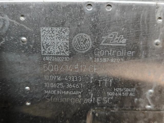 Блок АБС 5Q0614517CE, 5Q0614517AC   Audi  A3 S3 8V  2013-2019 года