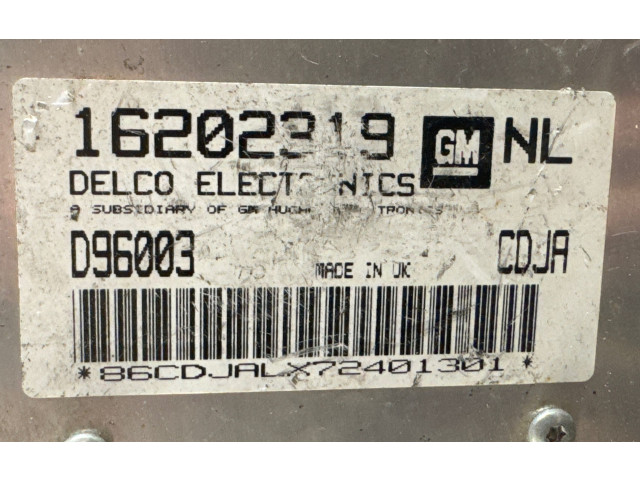 Řídící jednotka 16202319, D96003   Opel Vectra B 1995