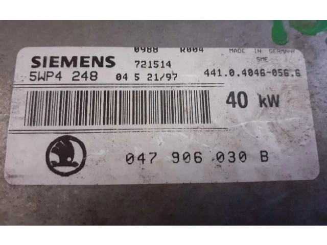 Блок управления двигателем Блок управления 047906030B   Skoda Felicia I