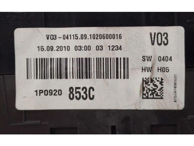 Панель приборов 1P0920853C, A2C53279951   Seat Altea XL       