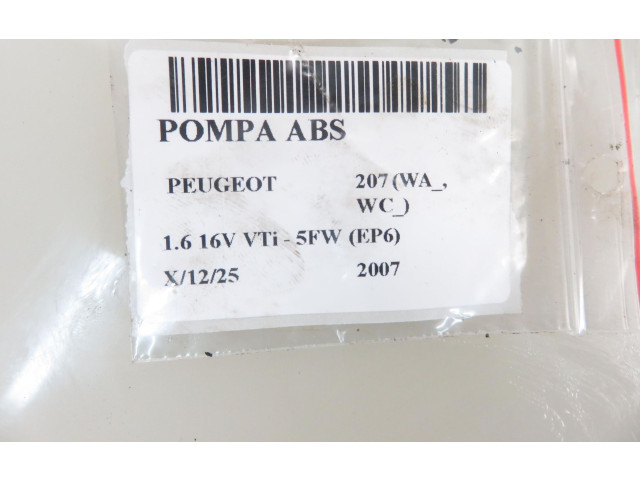 Jednotka ABS 10097011463, 10097011463   Peugeot 207 2007