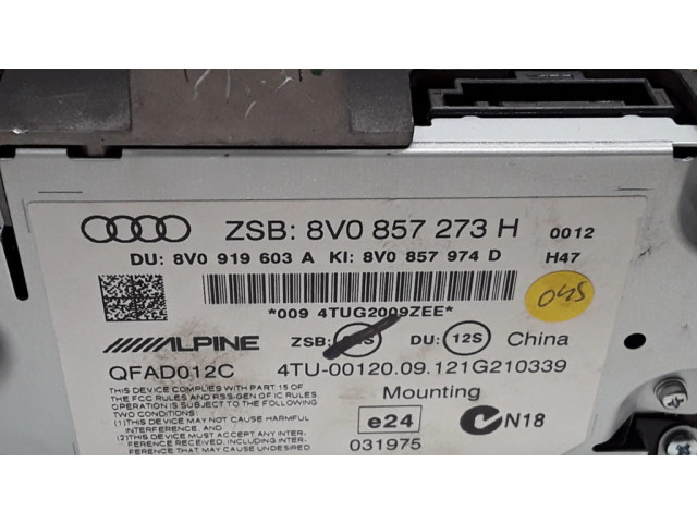 Дисплей    8V0857273H   Audi A3 S3 8V