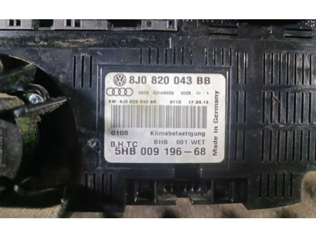 Блок управления климат-контролем 8J0820043BB   Audi TT TTS Mk2