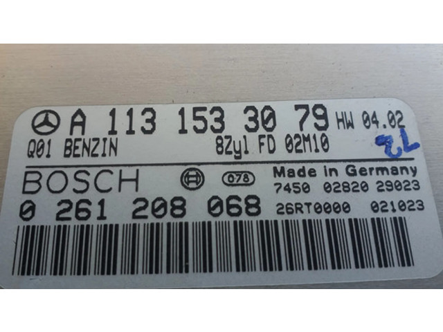 Řídící jednotka A1131533079, 0261208068   Mercedes-Benz SL R230 2003