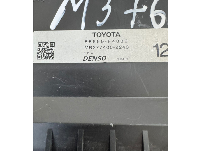 Блок управления климат-контролем 88650F4030, MB277480   Toyota C-HR I