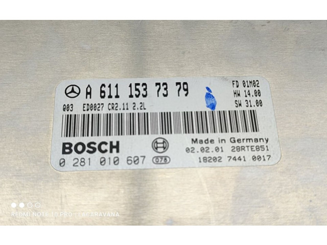 Řídící jednotka A6111537379   Mercedes-Benz C W203 2001