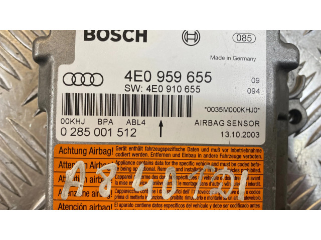 Блок подушек безопасности 4E0959655, 4E0910655   Audi A8 S8 D3 4E