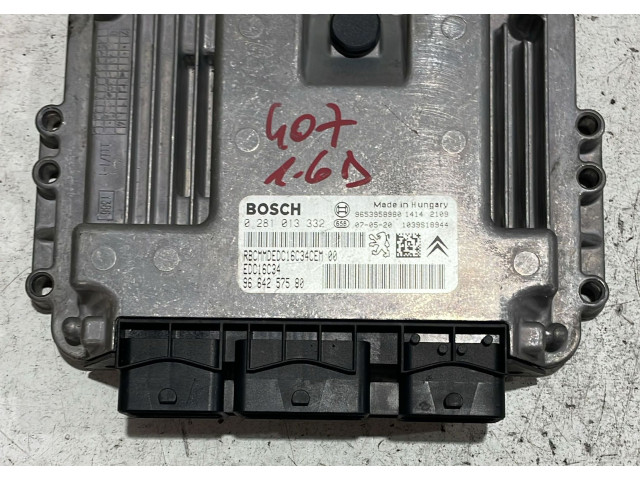 Řídící jednotka 0281013332, 0281013332   Peugeot 407 2008