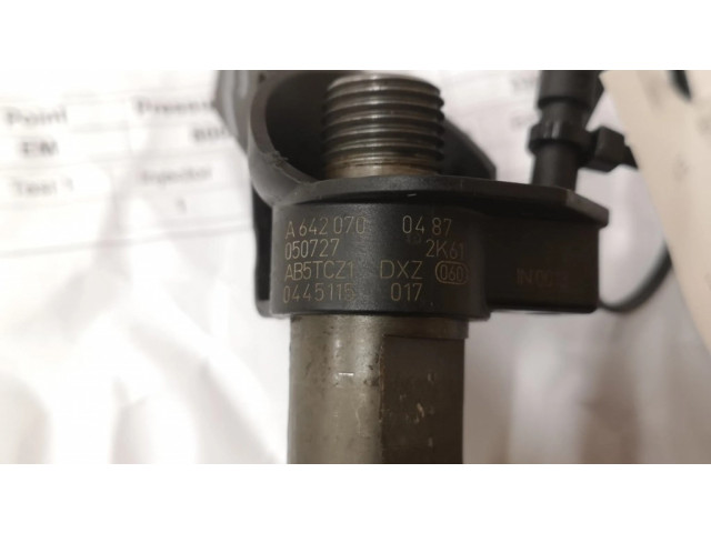 Форсунка 0445115017, A6420700487    Mercedes-Benz ML W164 для дизельного двигателя 642940 3