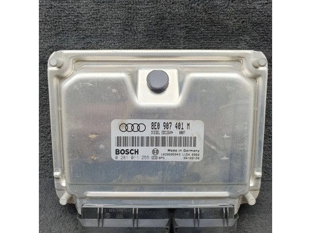 Блок управления двигателя 8E0907401M, 0281011255   Audi A6 S6 C5 4B