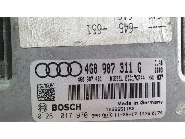 Комплект блоков управления 4G0907311G, 4G0907401   Audi A6 S6 C7 4G