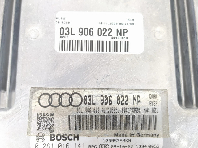 Блок управления двигателя 03L906022NP, 0281016141   Audi A5 Sportback 8TA