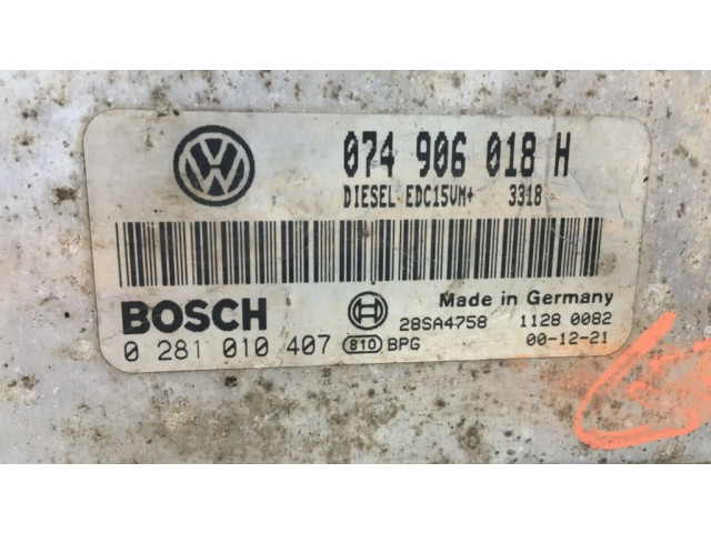 Блок управления двигателем Блок управления 074906018H   Volkswagen II LT