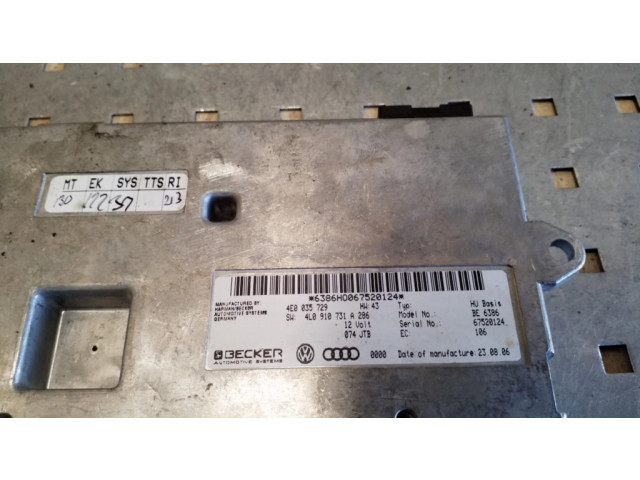 Блок управления 4E0035729, 4L0910731A   Audi Q7 4L