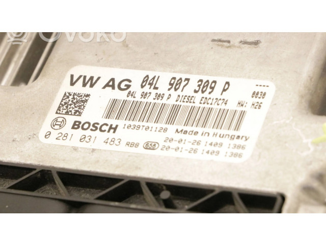 Řídící jednotka 04l907309p, 0281031483   Volkswagen Tiguan 2020