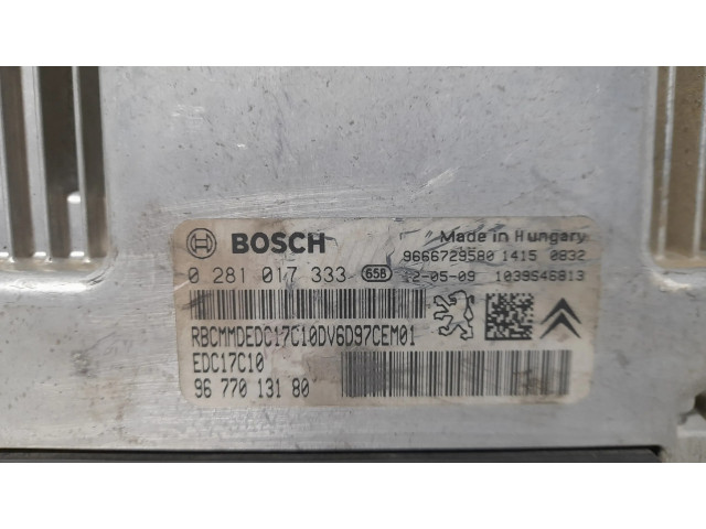 Блок управления двигателя 9677013180, BOSCH   Citroen C3 Picasso