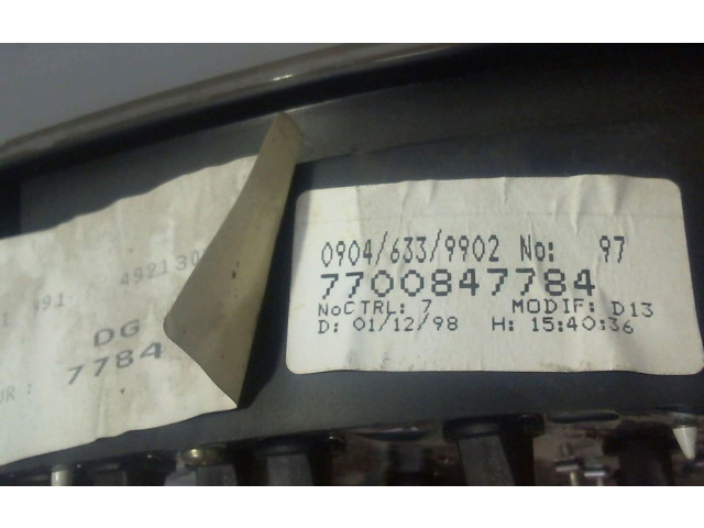 Přístrojová deska  Renault Megane I 1998 7700847784, 7700847784  