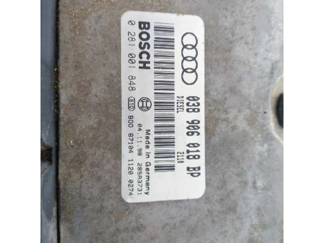 Блок управления двигателя 038906018BP, 0281001848   Audi A3 S3 8L