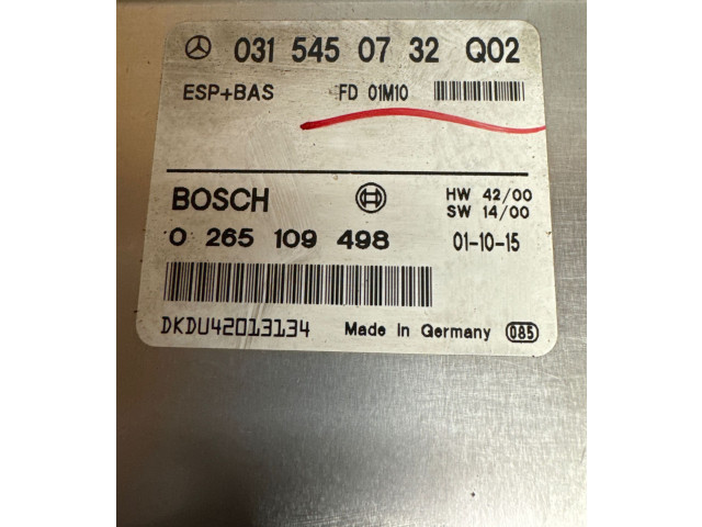 Блок управления АБС 0315450732Q02, 0265109498   Mercedes-Benz E AMG W210