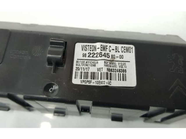 Дисплей    9822264580, 9836586480   Peugeot Expert