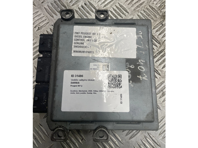 Řídící jednotka 5WS40423CT, 5WS40423CT   Peugeot 407 2008