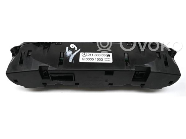Блок управления климат-контролем A2118300385, A2118300385   Mercedes-Benz E AMG W211