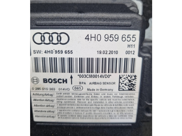 Блок подушек безопасности 4H0959655, 0285010363   Audi A8 S8 D4 4H