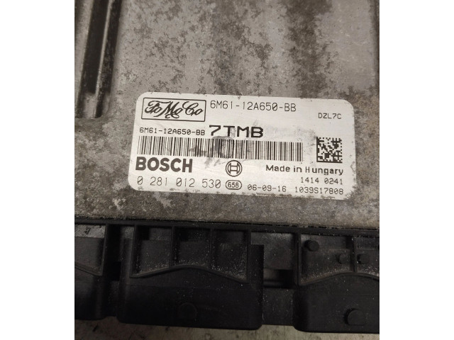 Řídící jednotka 6M6112A650BB, 0281012530   Mazda 3 I 2007