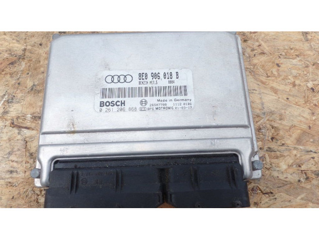 Блок управления двигателя 0261206868, 8E0906018B   Audi A4 S4 B6 8E 8H