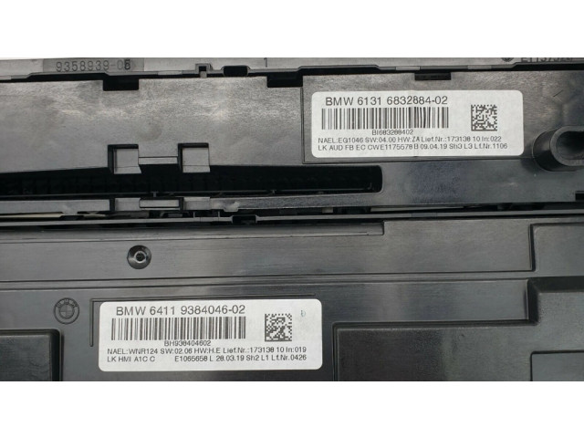 Блок управления климат-контролем 9384046, 6832884   BMW 2 F22 F23