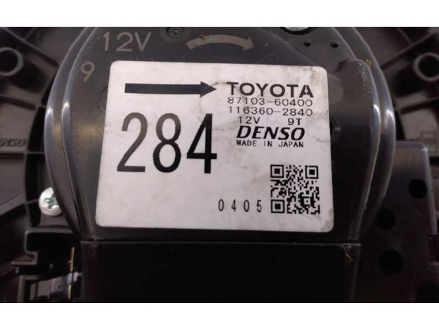 Вентилятор печки    8710360400, 1163602840   Toyota Land Cruiser (J150)