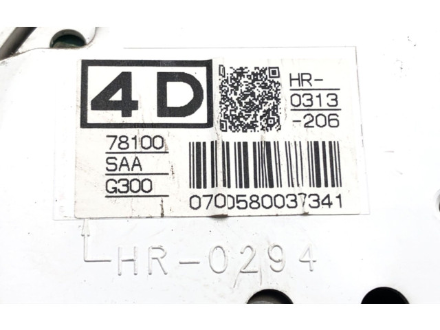 Přístrojová deska  Honda Jazz 2002 78100SAAG300  