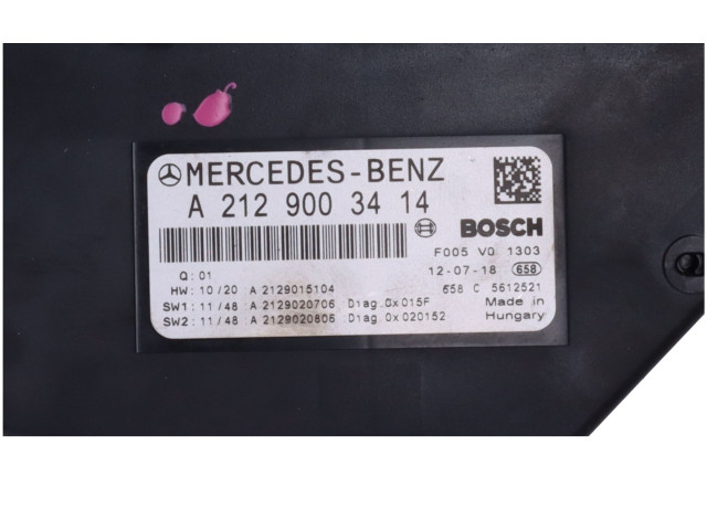   Pojistková skříňka A2129003414   Mercedes-Benz C AMG W204 2013