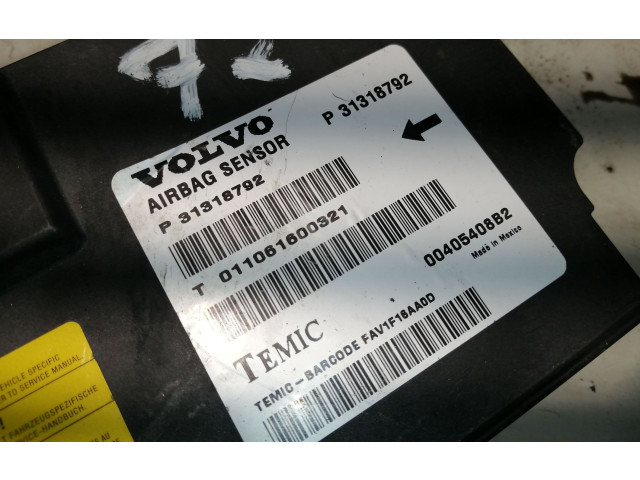 Блок управления надувных подушек P31318792   Volvo XC60