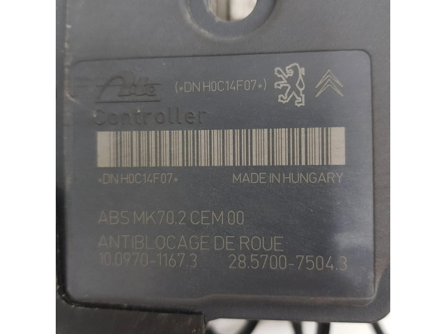 Блок АБС 9666392580, 10020702004   Citroen  C3  2010-2016 года