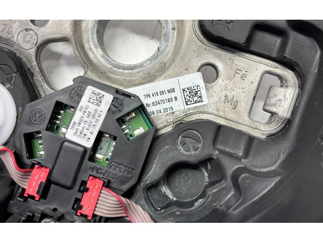 Руль Volkswagen Touareg II  2010 - 2018 года 7P6419091NGB      