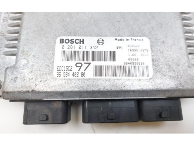 Блок управления двигателя 0281011342, 0281011342   Fiat Scudo