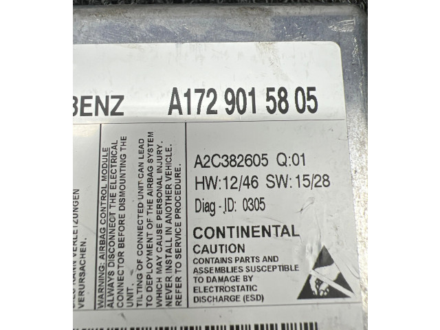 Блок подушек безопасности A1729015805, A2C382605   Mercedes-Benz SLC R172